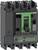 Disjoncteur de la marque Schneider Electric, modèle ComPacT NSX250F, affichant les positions 'ON' et 'OFF' sur un panneau de commande vert.