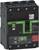 'Disjoncteur Schneider Electric ComPacT NSXm avec code QR, bouclier vert et indicateurs visuels d'état de commutation.'