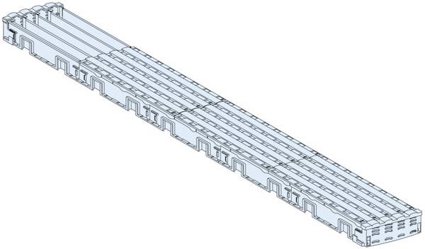 Schneider Electric LVS04108 LVS04108 Rail collecteur 4 pôles  750 mm 1 pc(s) Piece