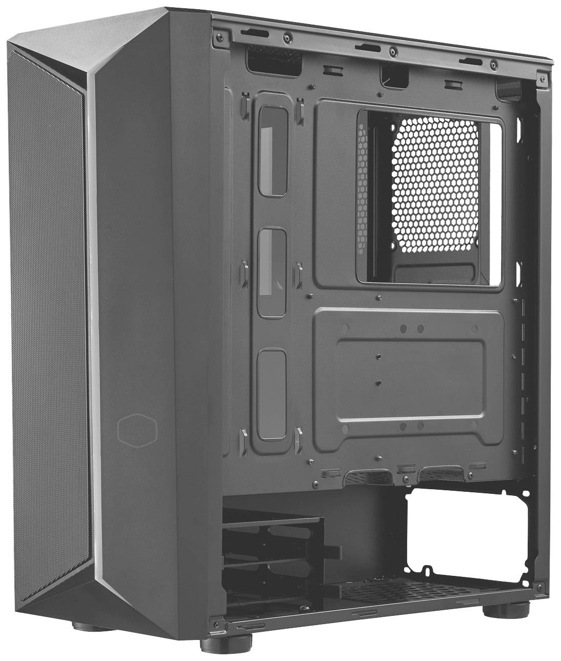 Cooler Master CMP 510, Midi Tower, PC, Noir, ATX, micro ATX, Mini-ITX, Plastique, Acier, Verre trempé, Multi-3