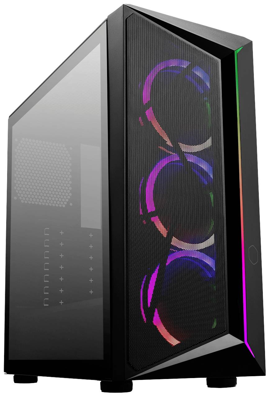 Cooler Master CMP 510, Midi Tower, PC, Noir, ATX, micro ATX, Mini-ITX, Plastique, Acier, Verre trempé, Multi-13