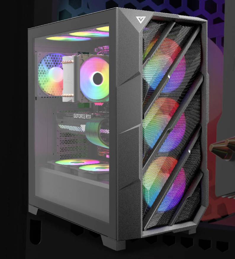 Antec DP503, Midi Tower, PC, Noir, ATX, EATX, ITX, micro ATX, Plastique, Acier, Gaming-0