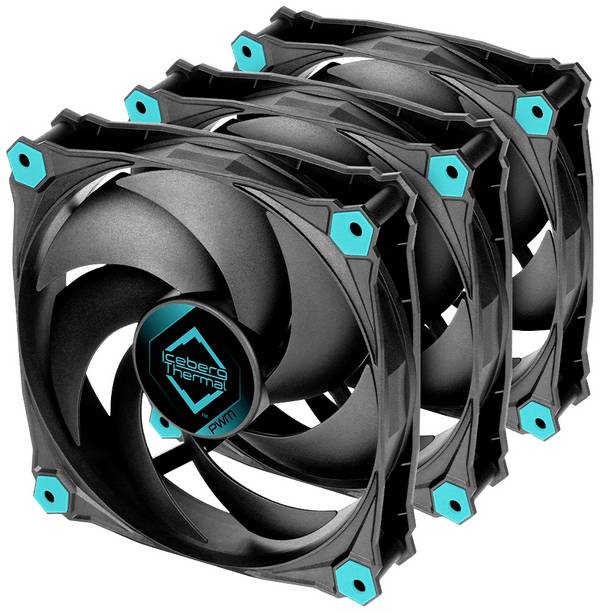 Iceberg Thermal IceGALE Silent PWM Ventilateur pour PC noir