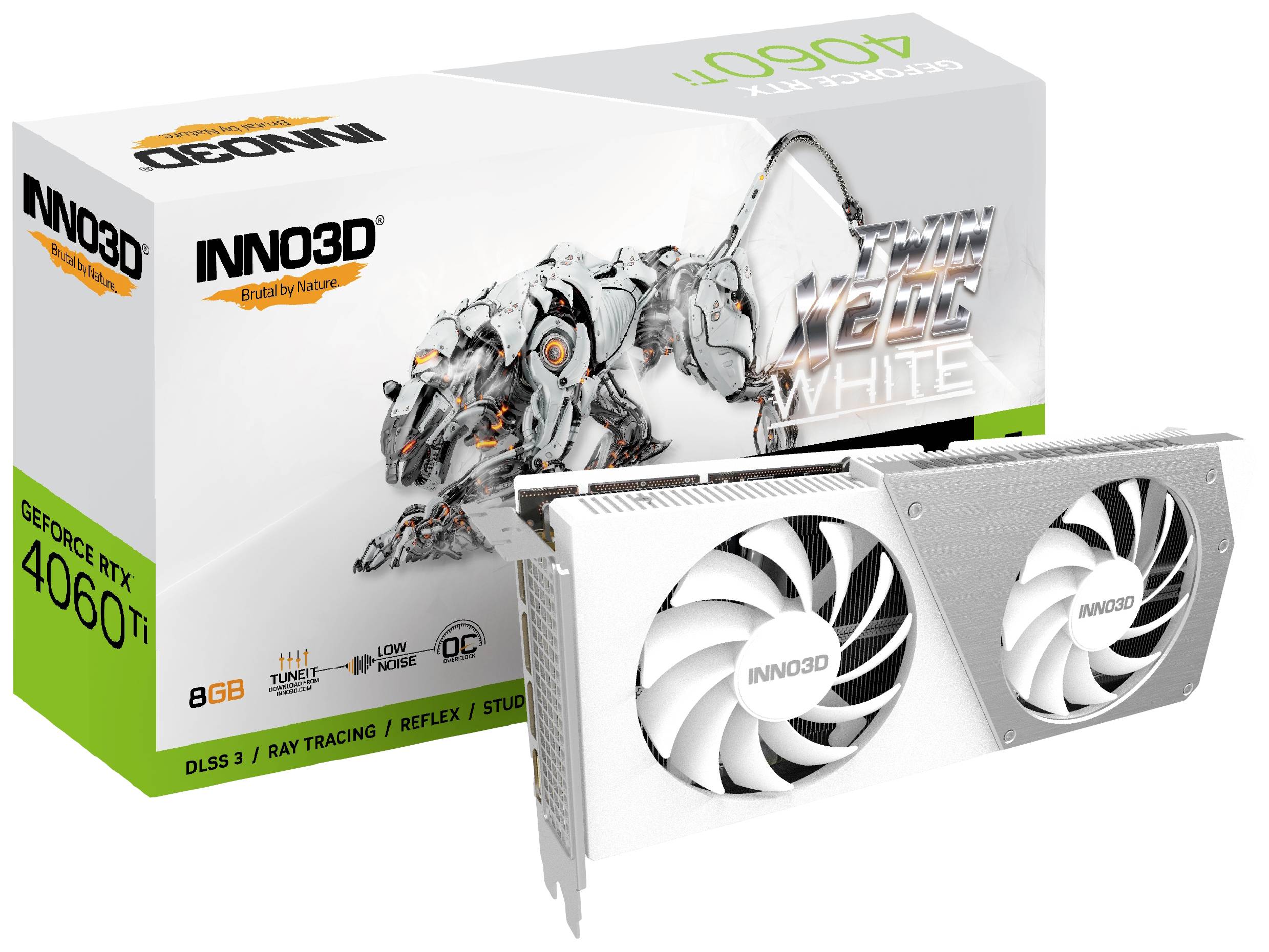 Inno 3D Carte graphique Nvidia GeForce RTX 4060 Ti Twin X2 8 GB GDDR6-RAM PCIe x16 PCI-Express, HDMI™, DisplayPort-2