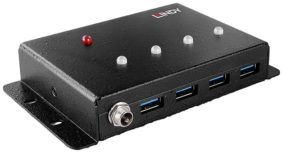 Hub USB 2.0 Renkforce RF-4830984 4 Ports boîtier métallique, pour