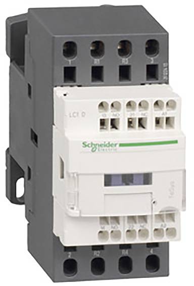 Un contacteur électrique de Schneider Electric avec plusieurs bornes de connexion, utilisé pour le contrôle des moteurs électriques.