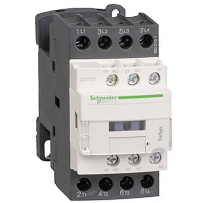 Disjoncteur de Schneider Electric avec plusieurs bornes à vis et des étiquettes sur la face avant.
