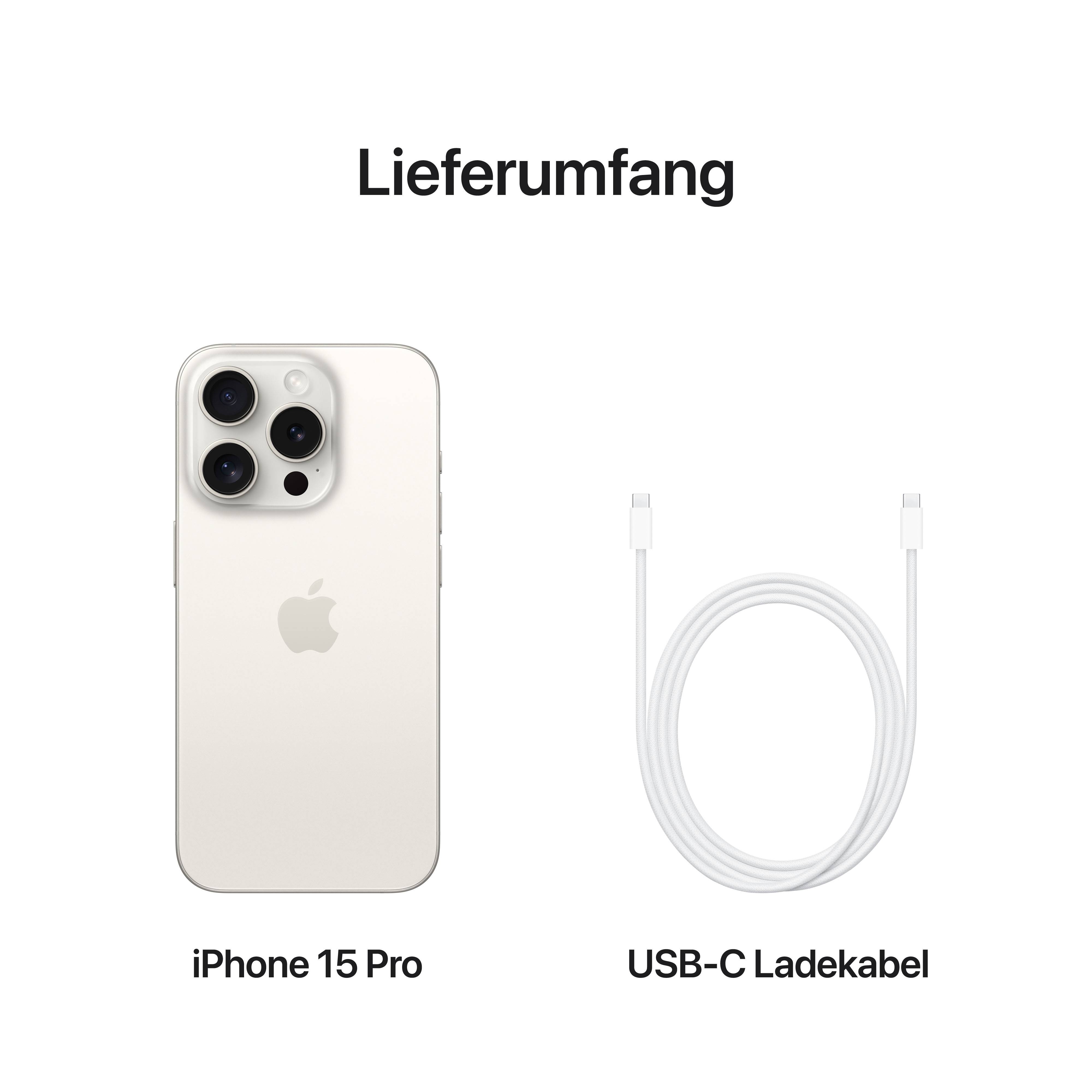 Apple iPhone 15 Pro blanc titane 256 GB 15.5 cm (6.1 pouces)-11