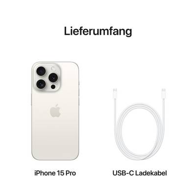 Apple iPhone 15 Pro blanc titane 256 GB 15.5 cm (6.1 pouces)-11