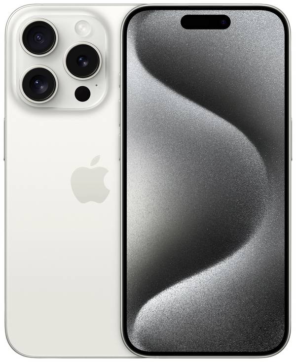 Apple iPhone 15 Pro blanc titane 256 GB 15.5 cm (6.1 pouces)