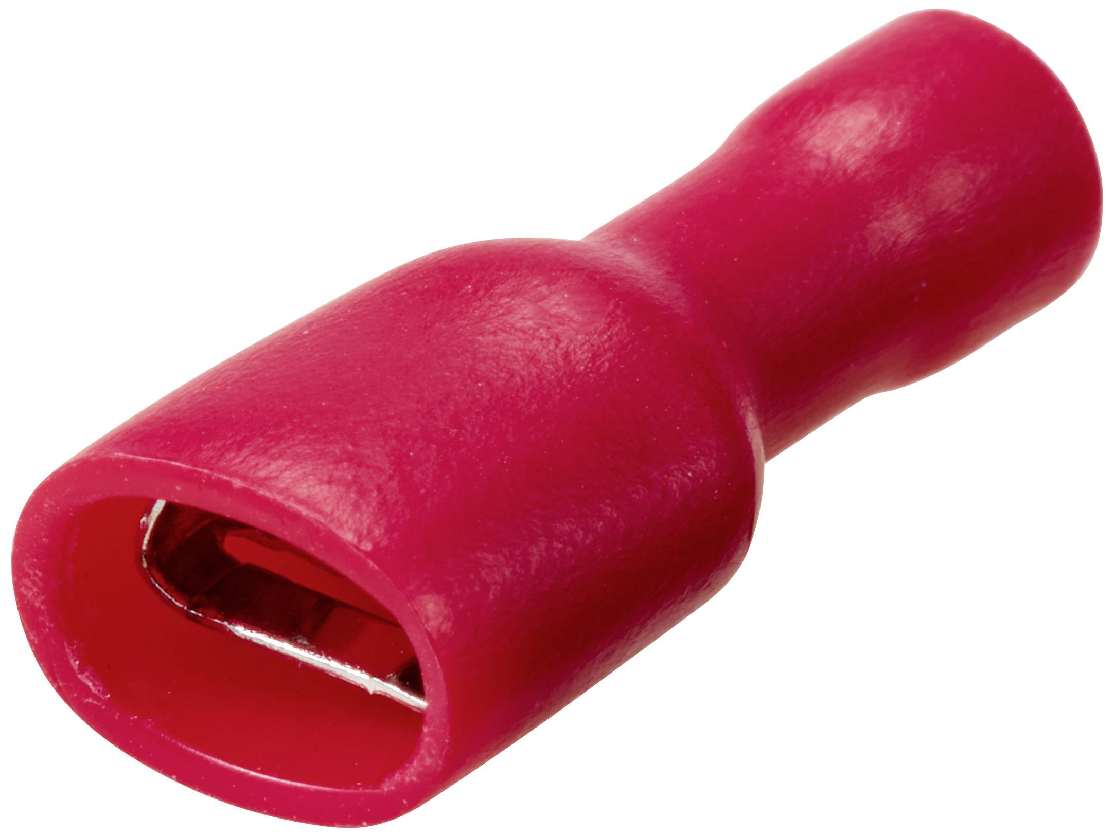 Fiche de câble rouge avec isolation en plastique, adaptée aux connexions électriques, gros plan.