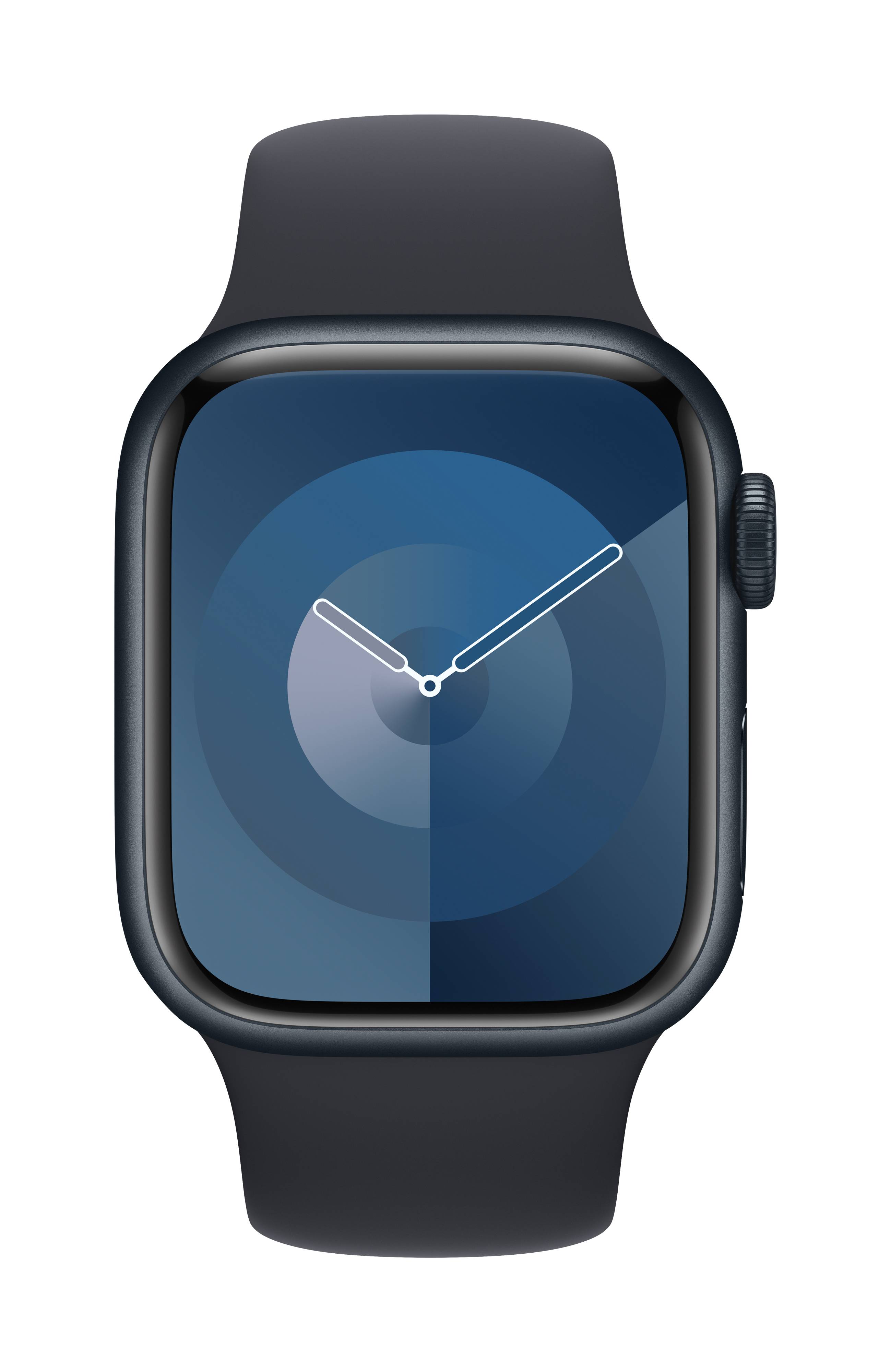 Apple Watch Series 9 GPS 41 mm boîtier en aluminium bracelet de sport Midnight S/M
