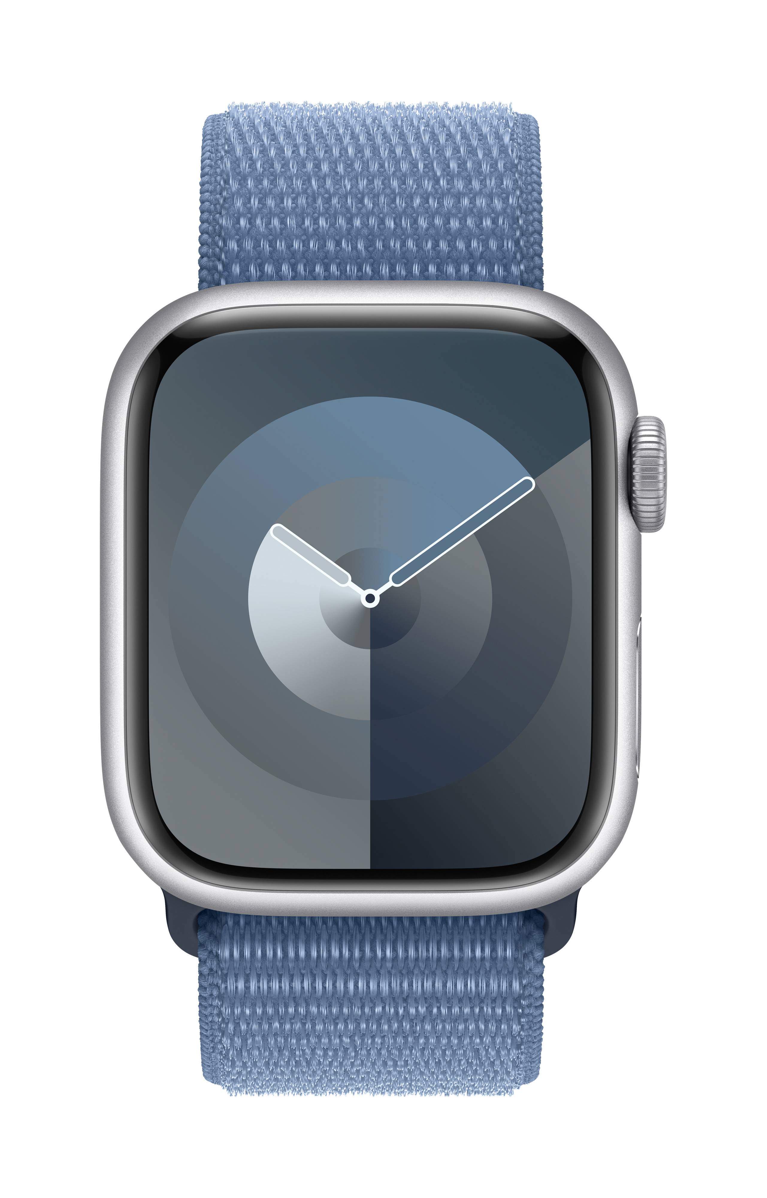 Apple Watch Series 9 GPS 41 mm boîtier en aluminium Sport Loop bleu hiver