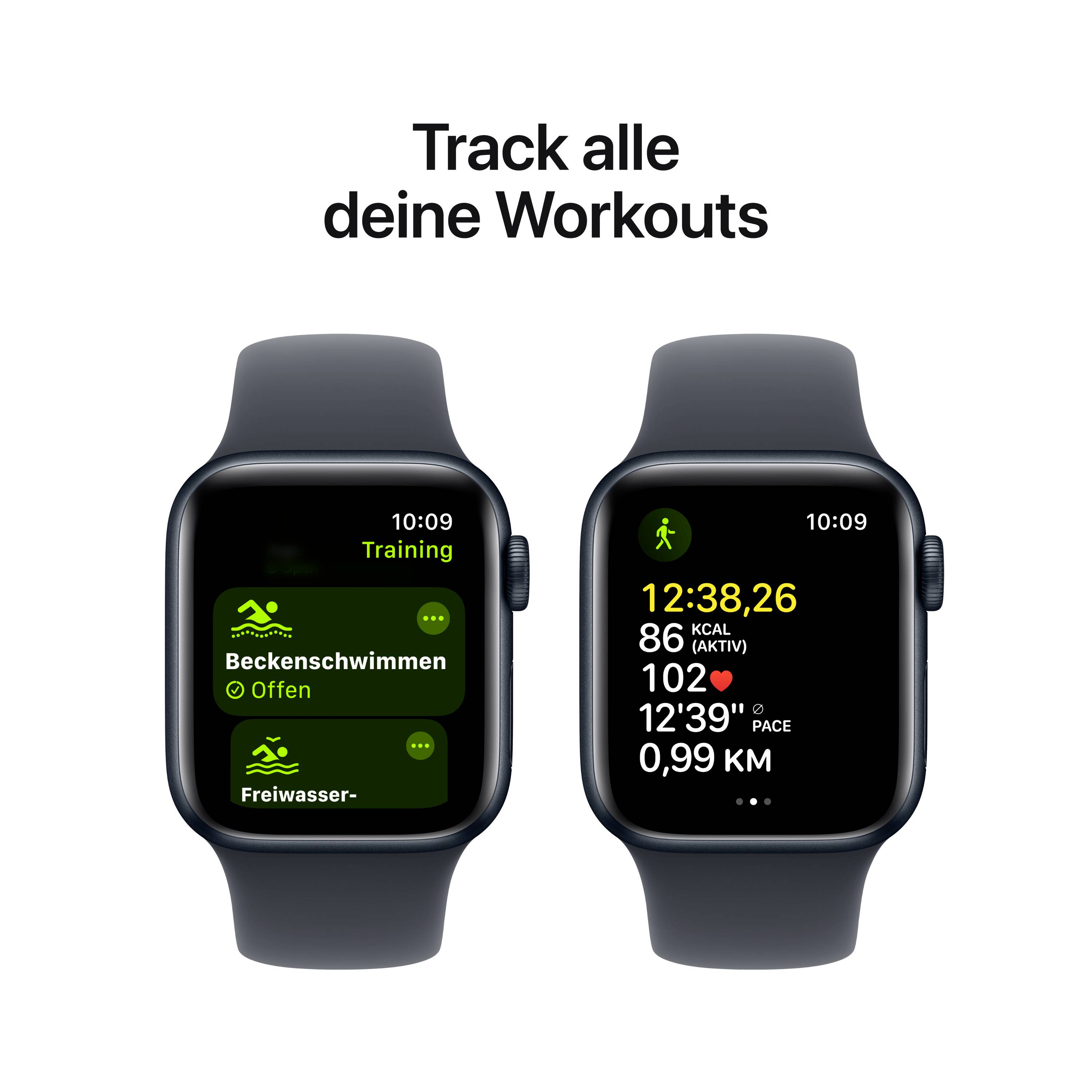 Apple Watch SE (2023) GPS 40 mm boîtier en aluminium bracelet de sport Midnight S/M-5