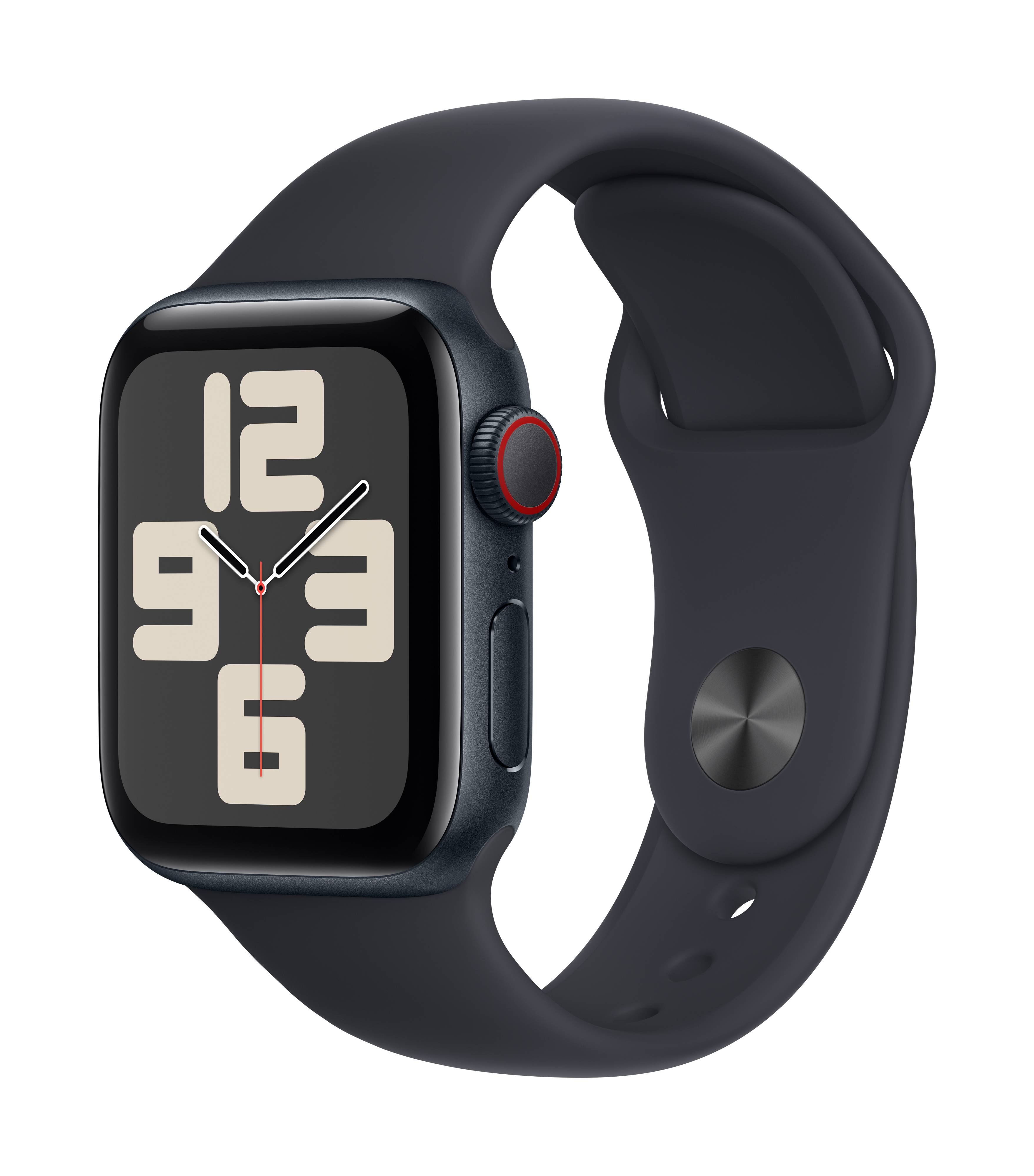 Apple Watch SE (2023) GPS + Cellular 40 mm boîtier en aluminium bracelet de sport Midnight S/M-1
