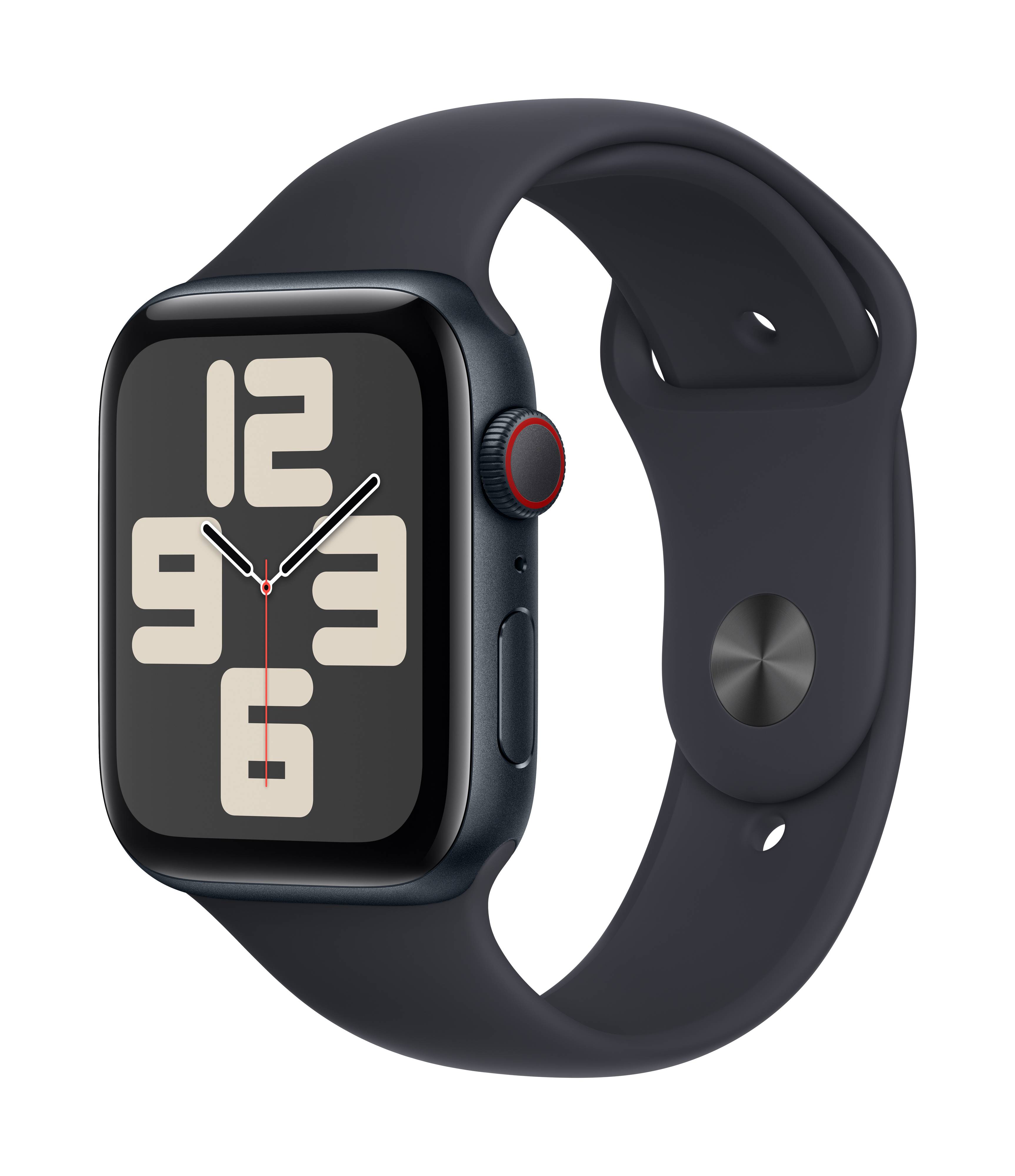 Apple Watch SE (2023) GPS + Cellular 44 mm boîtier en aluminium bracelet de sport Midnight S/M-1