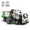Kit LEGO d'un camion à ordures électrique avec 503 pièces. Comprend des symboles de recyclage. Convient aux enfants à partir de 8 ans.