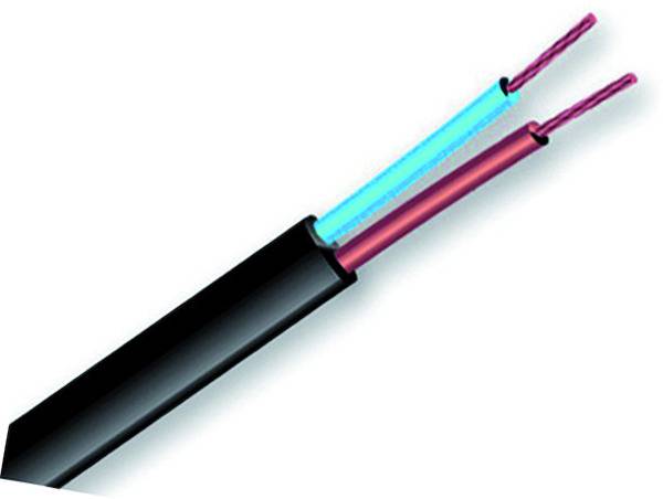 ELECTRALINE Câble méplat HO3VVH2F HO3VVH2F - 2x0,75 mm² - Bobinot 5m - blanc - Bricolage
