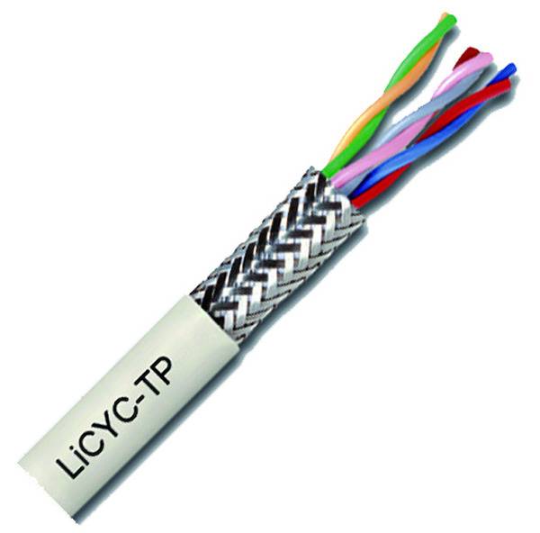 Câble de commande 0.25 mm² LIYCY 2x2x0,25 100 m