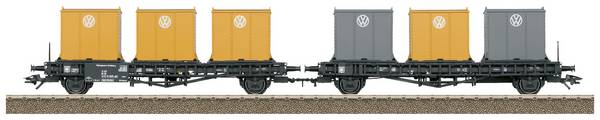 TRIX H0 24162 Wagon porte-conteneur CC
