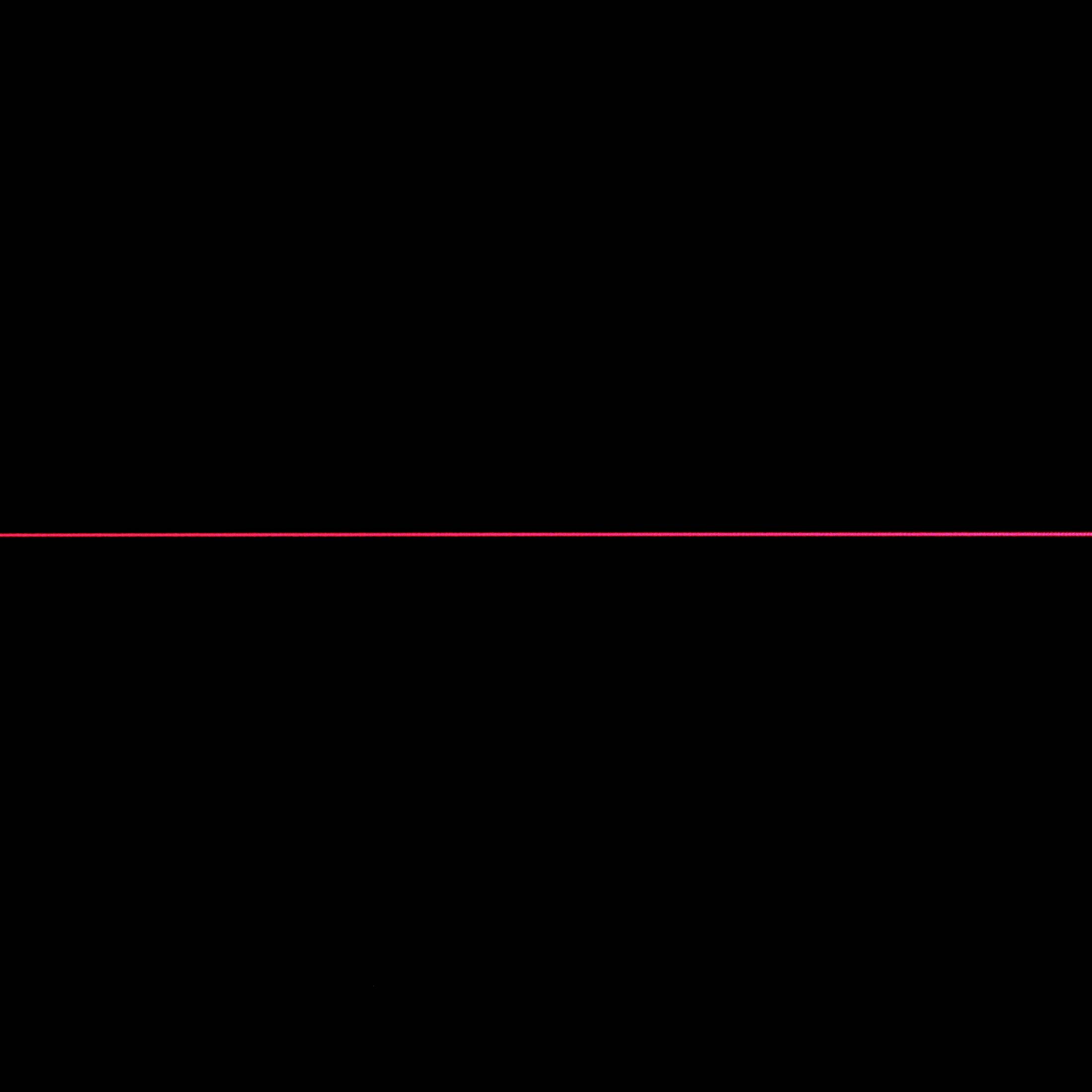 Une barre rouge horizontale sur un fond noir, centrée au milieu de l'image.