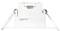 Un cadre encastrable blanc de la marque sygonix pour luminaires LED, équipé de deux attaches métalliques pour une installation facile.