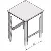 nVent SCHROFF 28127001 19 pouces Rail 1 UH rails de fixation variables multicolore