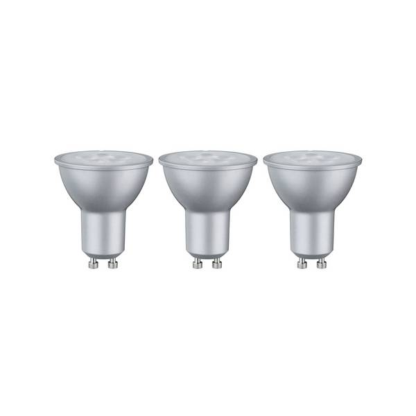 Paulmann 28430 LED CEE G (A - G) GU10  6.5 W blanc chaud (Ø x H) 51 mm x 54 mm  3 pc(s)