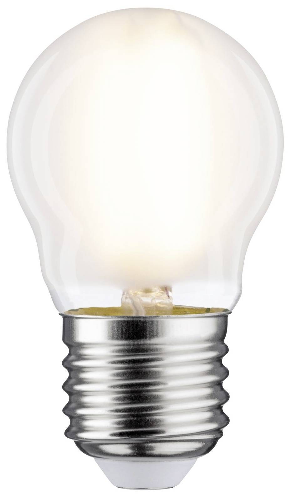 Une ampoule brille intensément sur un fond blanc.
