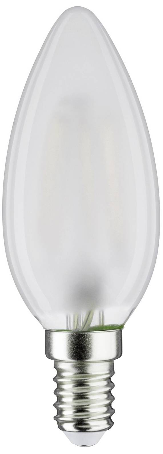 Une ampoule en forme de bougie avec base métallique, adaptée aux luminaires avec douille E14. Économe en énergie et au design moderne.