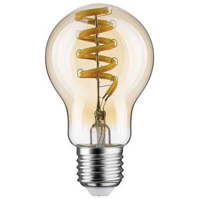 Une ampoule unique avec un filament LED spiralé visible à l'intérieur, lumineuse et prête à l'emploi.