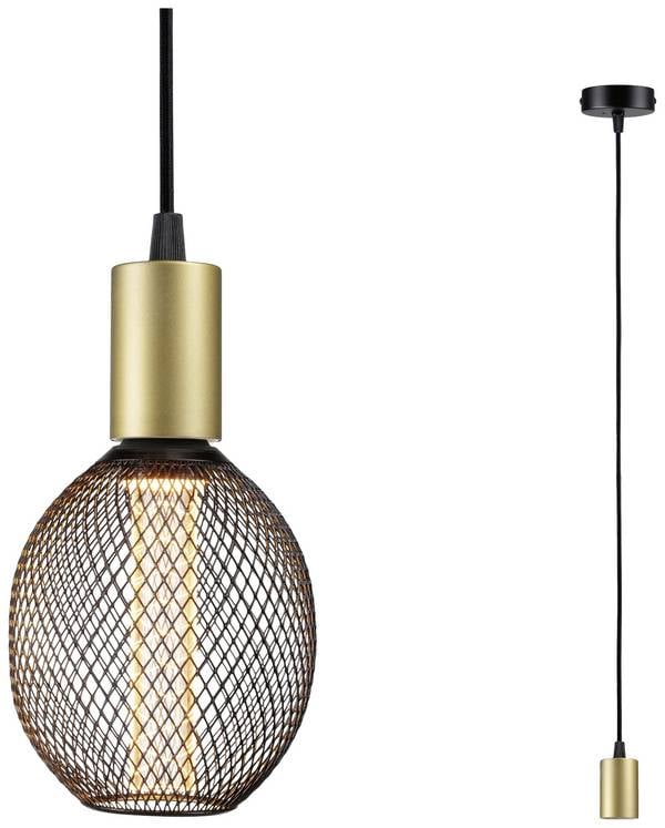 Paulmann  71134 Luminaire à suspendre  E27   noir (mat), or