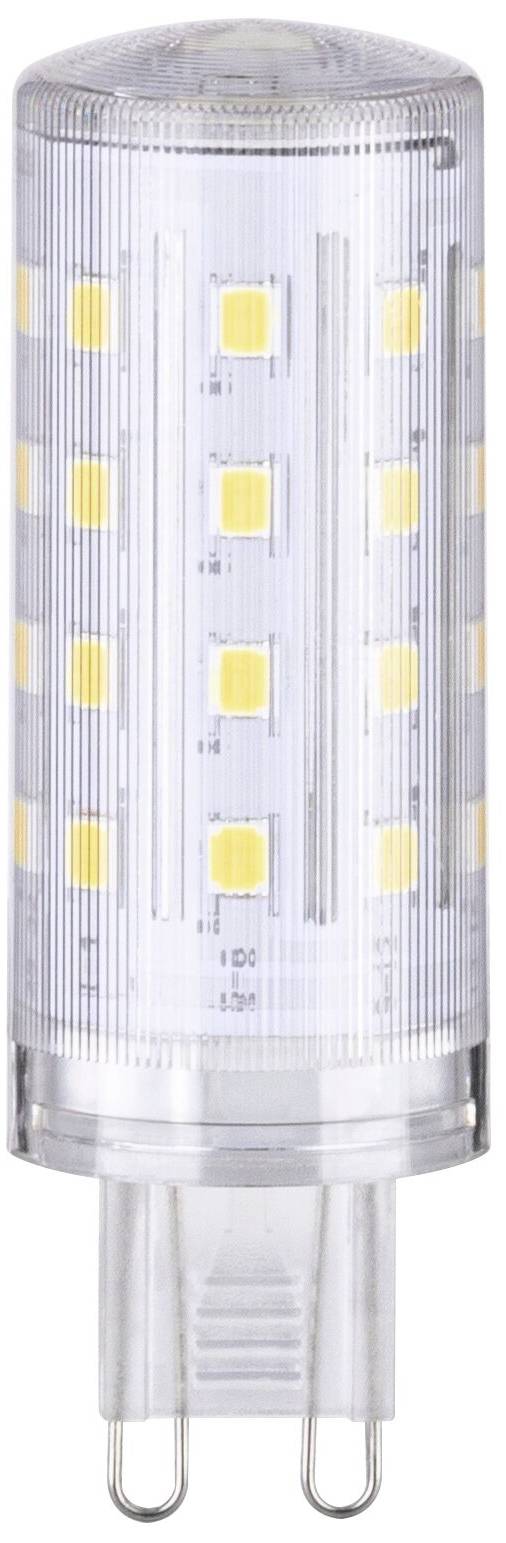 Une lampe LED économe en énergie avec un boîtier transparent et des puces LED jaunes visibles à l'intérieur. Convient aux systèmes d'éclairage modernes.