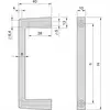 nVent SCHROFF 20860258 Poignée (l x H) 10 mm x 3 UH 2 pc(s)