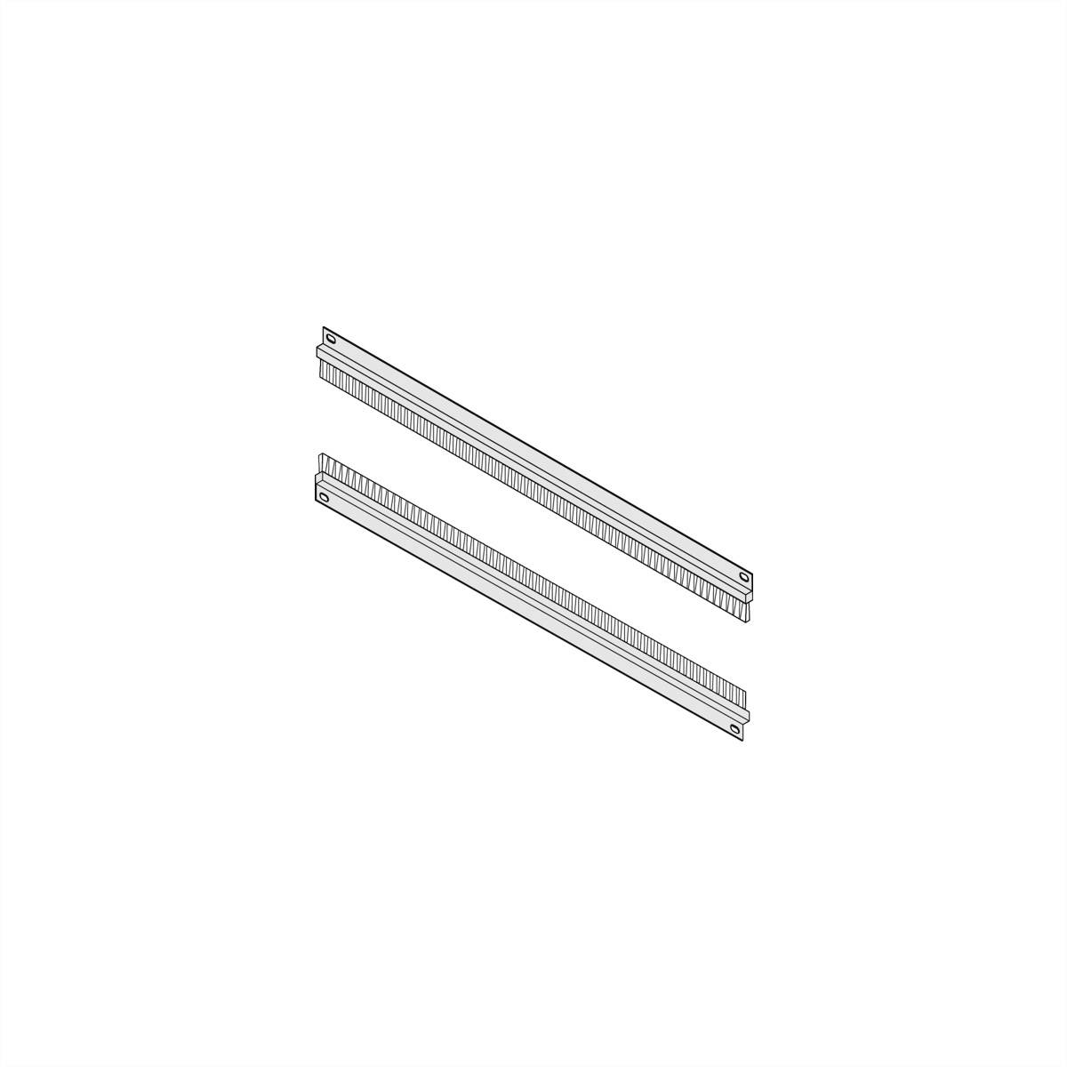 nVent SCHROFF 60118437 Guide-câbles avec insert brosse (l x H) 482.6 mm x 43.6 mm 2 pc(s) Package