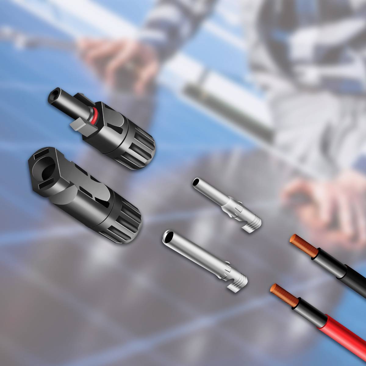 Câble Solaire H1Z2Z2-K 6 Mm² Noir 50 M Anneau - Luxembourg