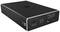 Boîtier de disque dur externe avec connexions pour DC 12V, USB-C, réinitialisation et voyants LED d'activité du disque dur.