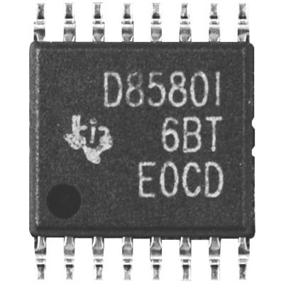 Micropuces portant l'inscription « D85801 6BT EOCD », avec des connexions argentées dépassant sur les côtés.
