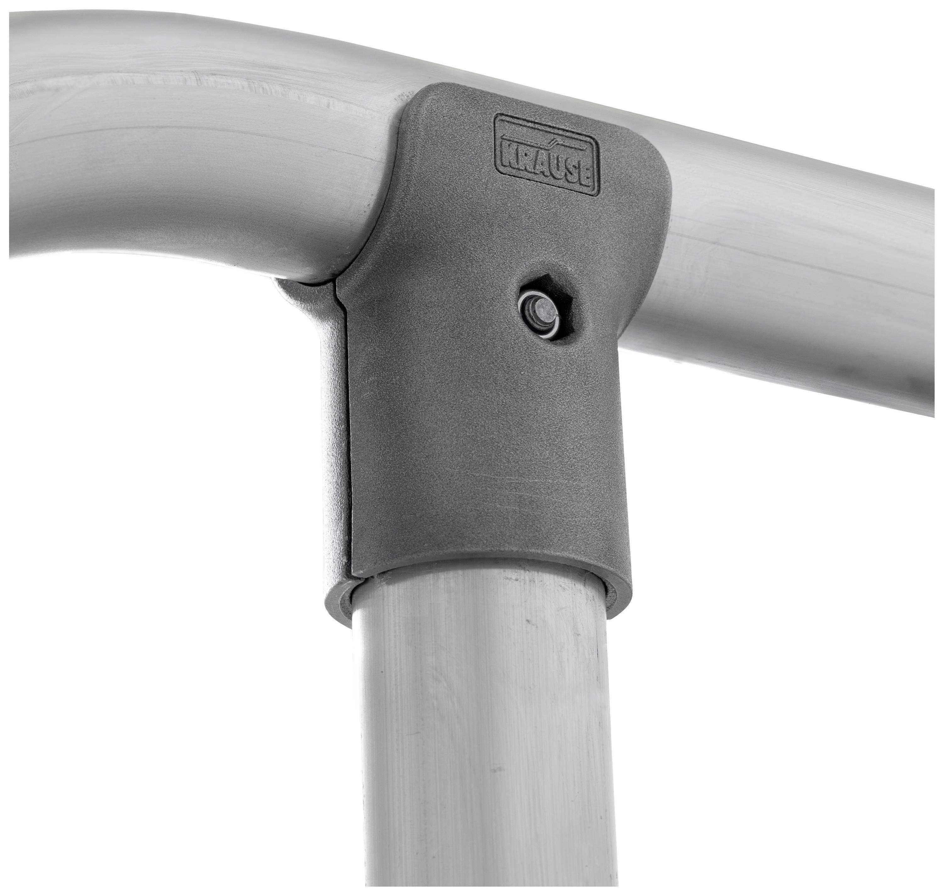 Raccord de tube métallique en forme de T avec pince, utilisé pour la stabilisation des structures de cadre.