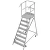 Krause 821065 aluminium Escabeau à plate-forme mobile, montage avec outils Hauteur de travail (max.): 3.95 m aluminium 65.4 kg