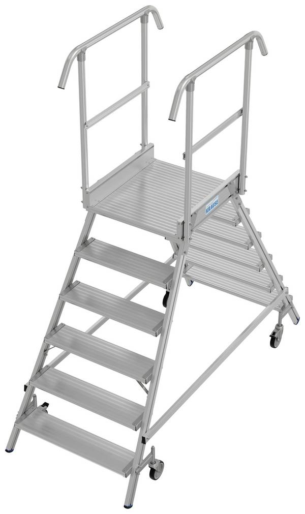 Krause    821102  aluminium  Escabeau à plate-forme  mobile, montage avec outils  Hauteur de travail (max.): 3.45 m  aluminium    51.6 kg