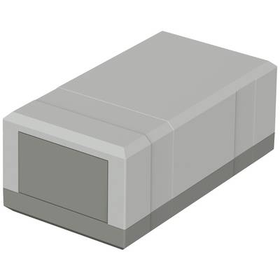 Un bloc de béton gris rectangulaire en vue isométrique. Il présente des lignes et des arêtes nettes, et paraît solide et robuste.