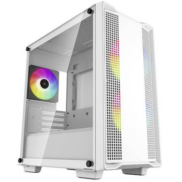Micro-tour DeepCool CC360 Boîtier PC  blanc 3 ventilateurs LED pré-installés