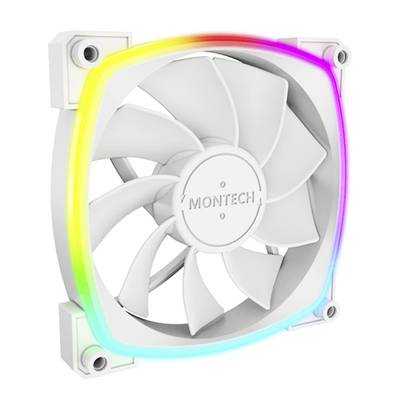 MONTECH RX120 PWM ARGB Ventilateur pour PC blanc, gris (l x H x P) 120 x  120 x 25 mm - Conrad Electronic France