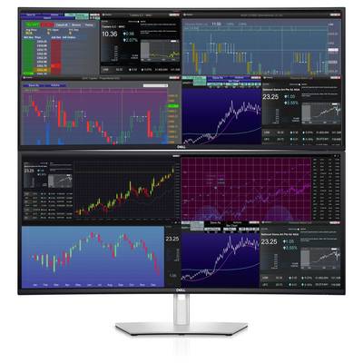 « Plusieurs graphiques financiers affichés sur un grand écran, montrant différentes tendances boursières et analyses de données sur différentes périodes. »