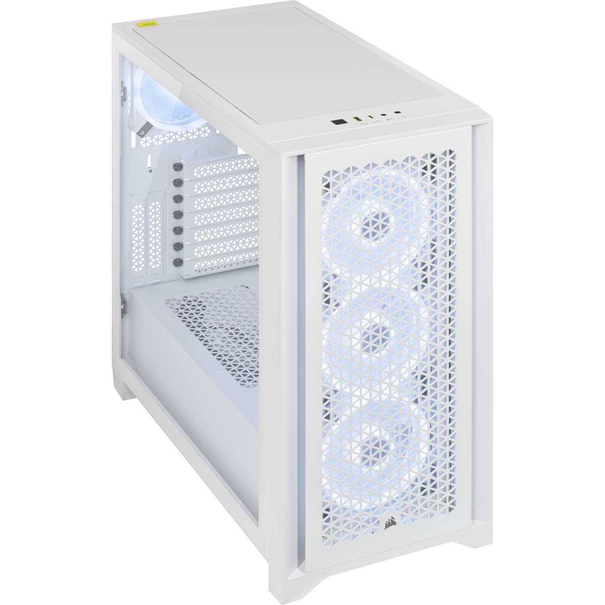 Tour midi Corsair iCUE 4000D RGB Boîtier PC blanc-4