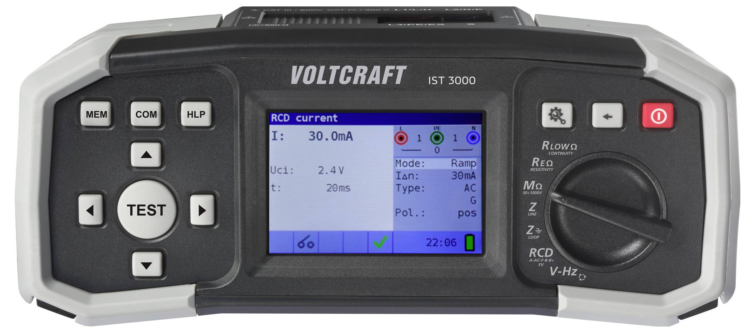 VOLTCRAFT IST 3000 Testeur d'installation Norme VDE 0100, 0100-600, 0105-100-1