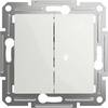 Schneider Electric Interrupteur double Asfora blanc (RAL 9003) EPH1170121D 1 pc(s)