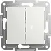 Schneider Electric Interrupteur double Asfora blanc (RAL 9003) EPH1170121D 1 pc(s)
