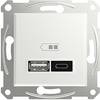 Schneider Electric Prise USB Asfora blanc (brillant) EPH2770421D 1 pc(s)